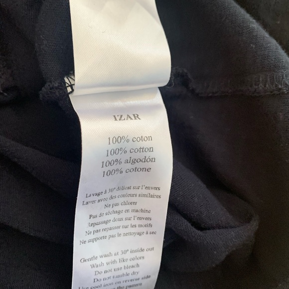 Des Petits Hauts navy blue embroderies tee shirt size 1 - Picture 6 of 12